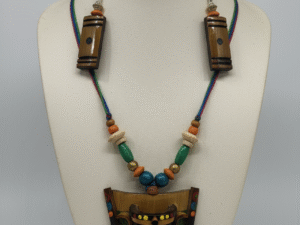 Bamboo & Wood Jewellery Set – Handcrafted Necklace & Earrings Combo