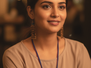 Bamboo & Wood Jewellery Set – Handcrafted Necklace & Earrings Combo