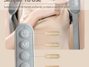 Electric Neck & Shoulder Massager with Heat | Rechargeable Deep Kneading Therapy for Pain Relief โ Ergonomic Design