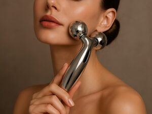 Kaya International 3D Face & Body Roller Massager TT-308 | Waterproof V-Shaped 360° Rotating Lifting Roller for Face, Neck & Body